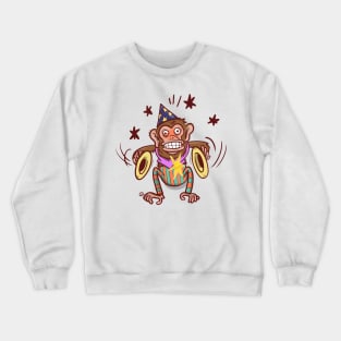 Crazy monkey toy Crewneck Sweatshirt